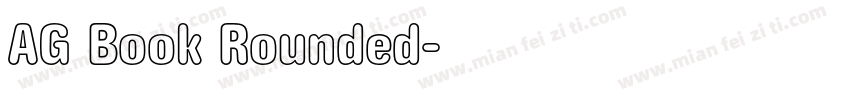 AG Book Rounded字体转换